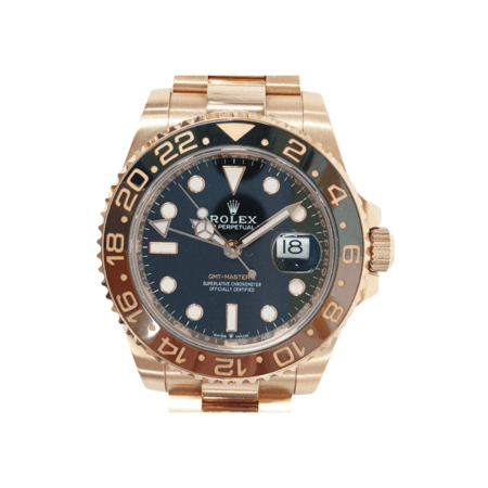 Rolex GMT-Master II Rose Gold “Root Beer” Black Dial 126715CHNR
