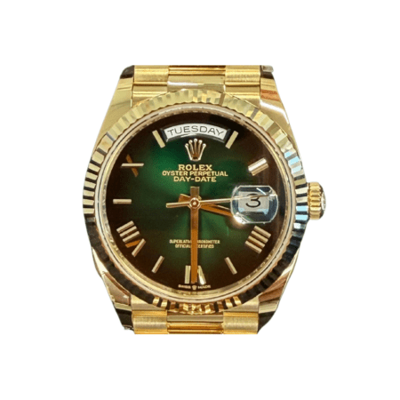 Rolex Day-Date 36 Yellow Gold Green “Ombre” Dial 128238