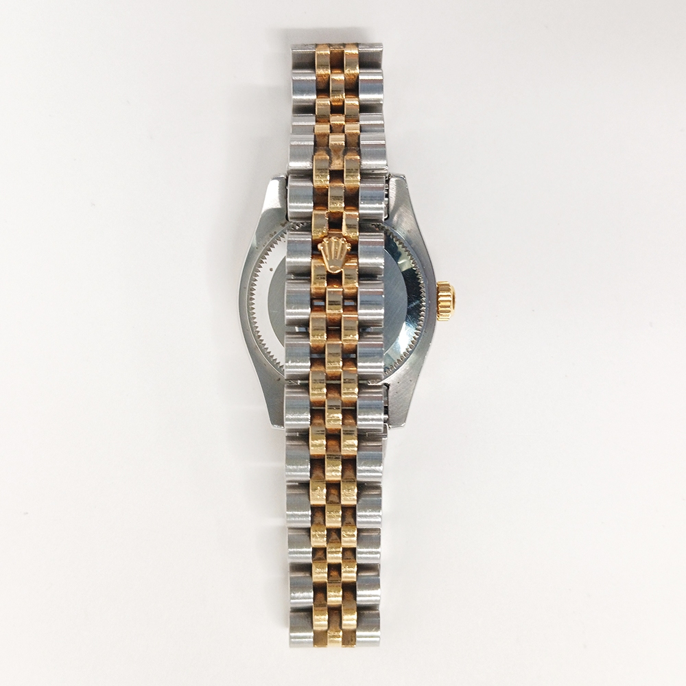 Rolex Lady-Datejust Stainless Steel and Yellow Gold with Champagne Dial 179173