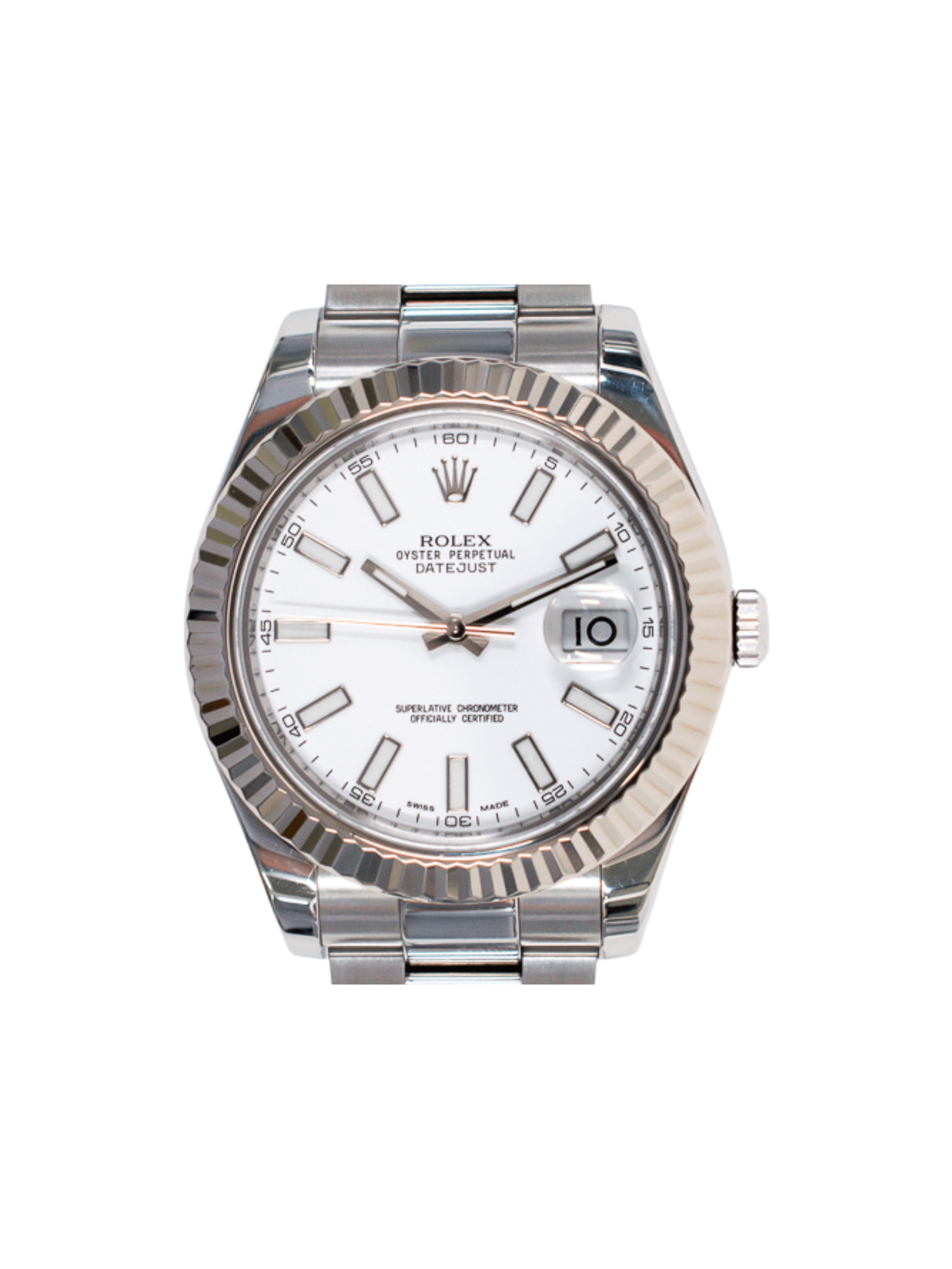 Rolex Datejust II White Gold/Stainless Steel White Dial 116334