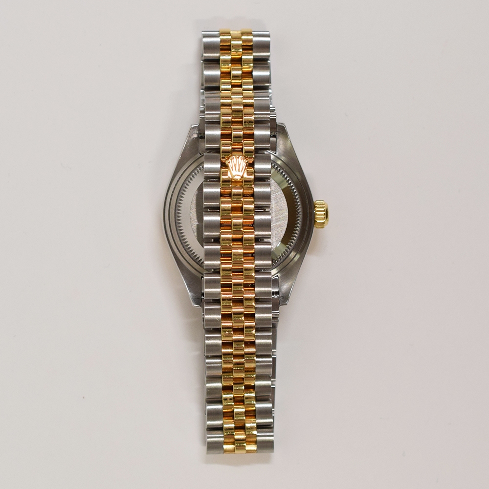 Rolex Lady-Datejust Stainless Steel Yellow Gold Champagne Diamond Dial 279383RBR