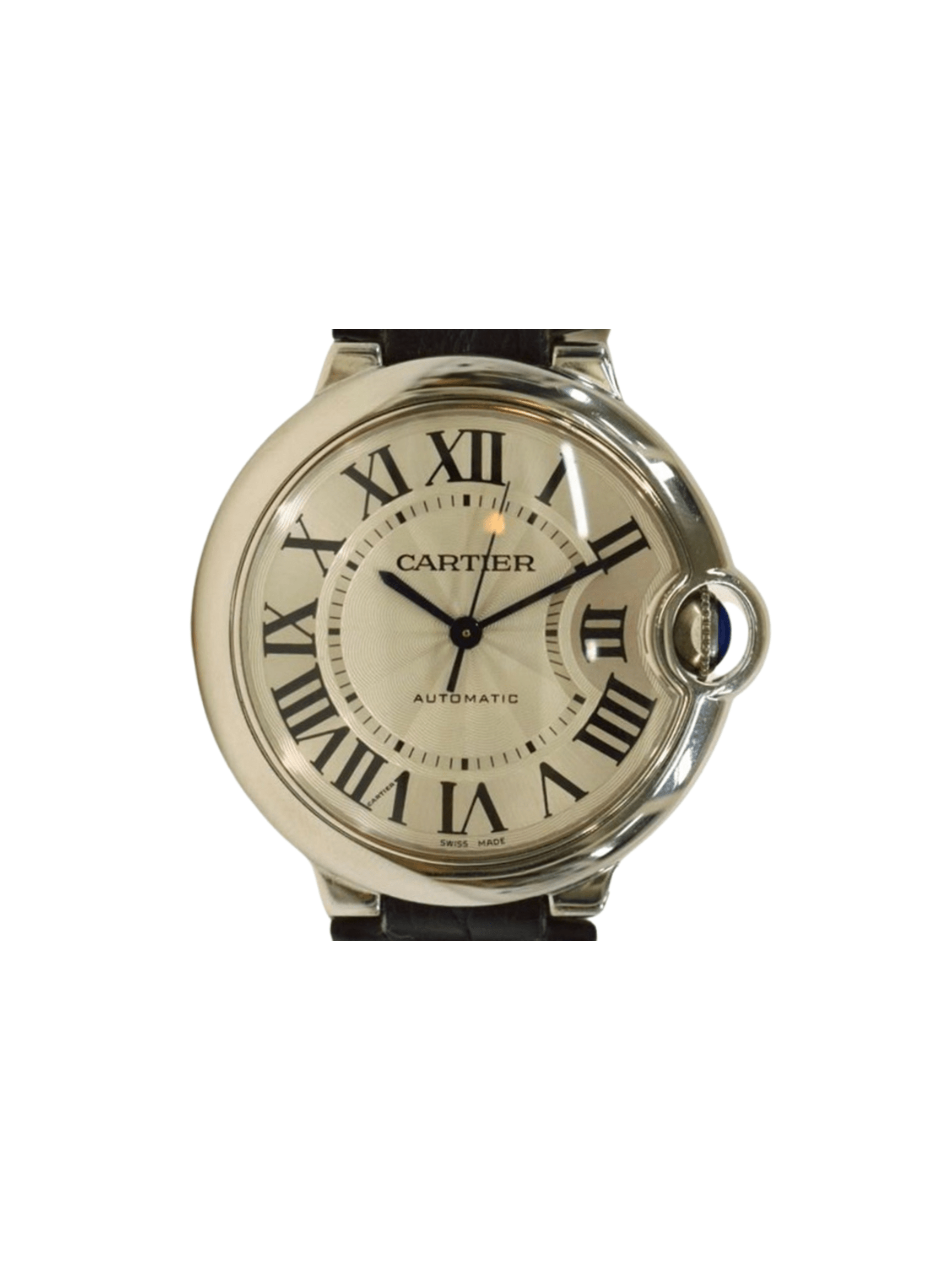 Cartier Ballon Bleu Stainless Steel Silver Roman Dial W69017Z4