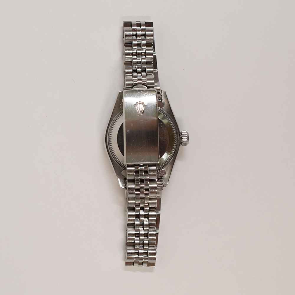 Rolex Lady-Datejust Stainless Steel and White Gold Pink Roman Dial 79174