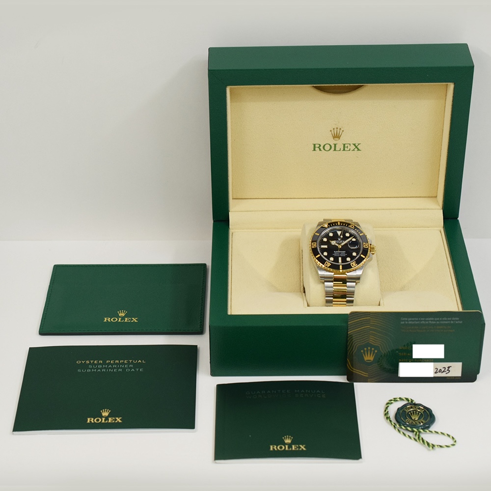 Rolex Submariner Date Stainless Steel and Yellow Gold Black Dial 126613LN