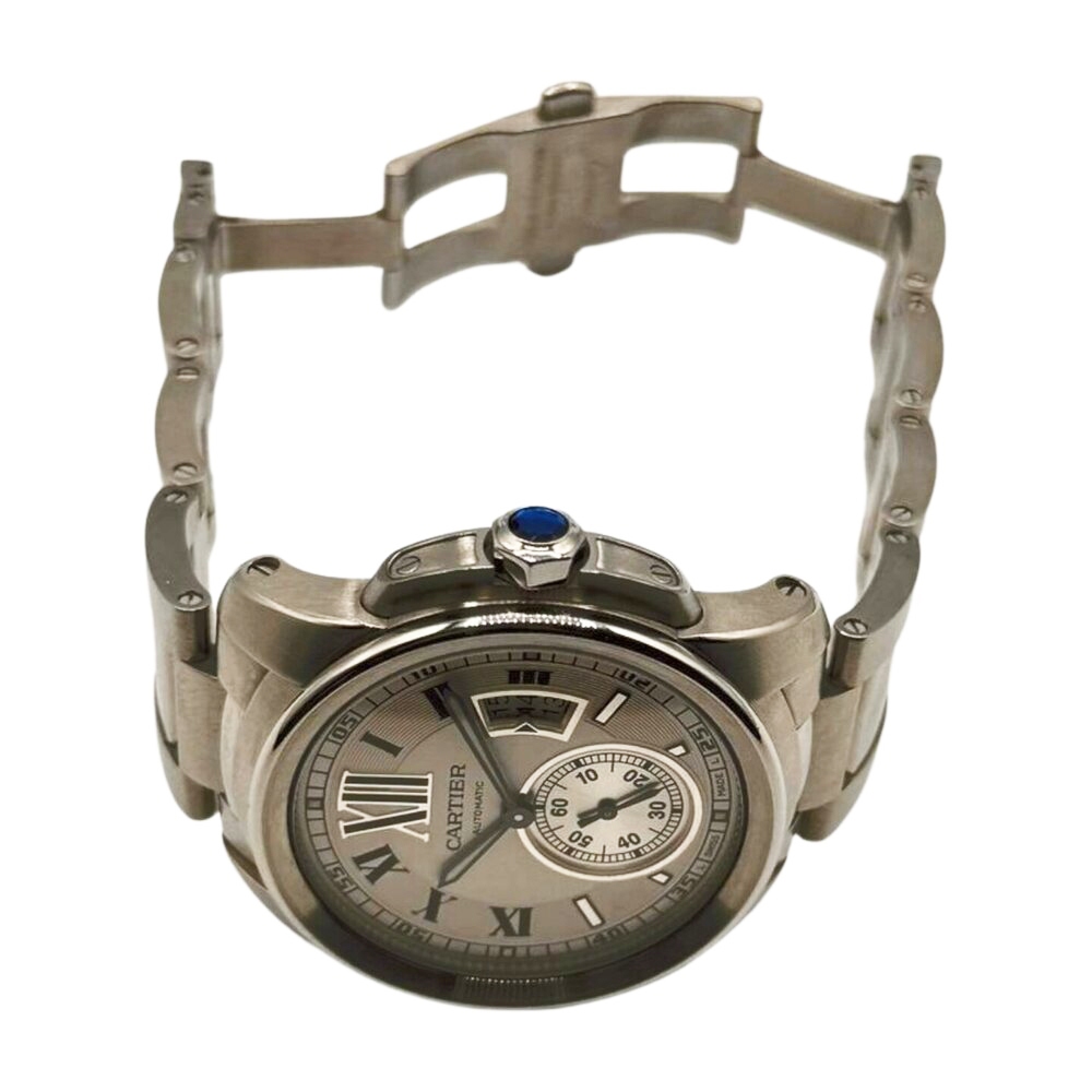 Cartier Calibre De Cartier 42 mm Stainless Steel Ivory Roman Dial W7100015