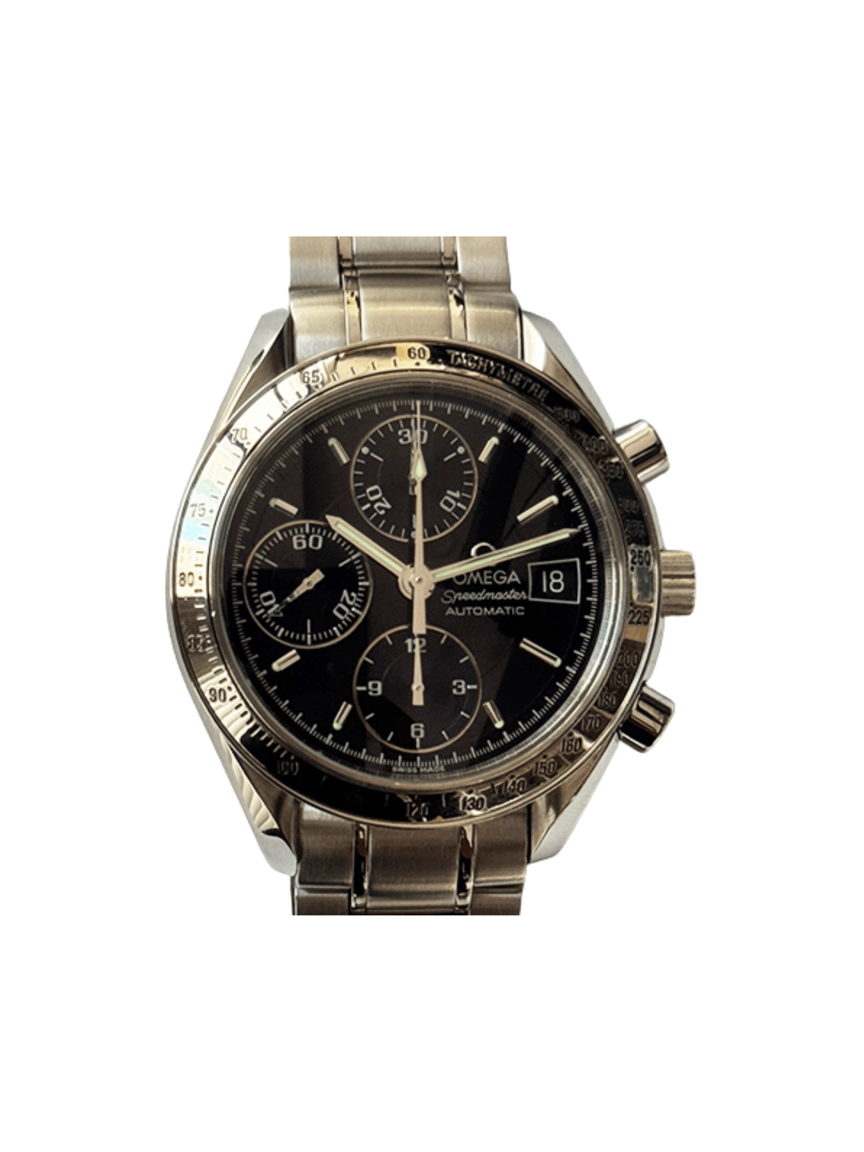 Omega Speedmaster Date Stainless-Steel Black Dial 3513.5