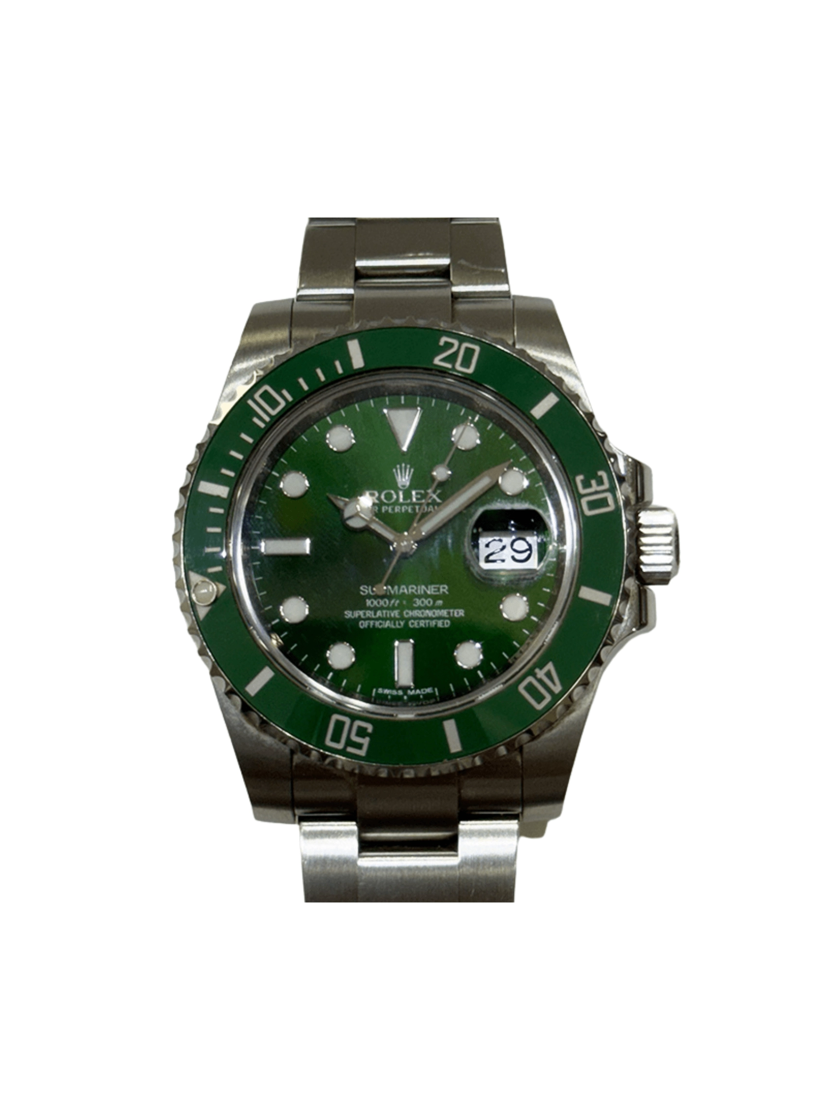 Rolex Submariner Date "Hulk" Stainless Steel Green Dial 116610LV