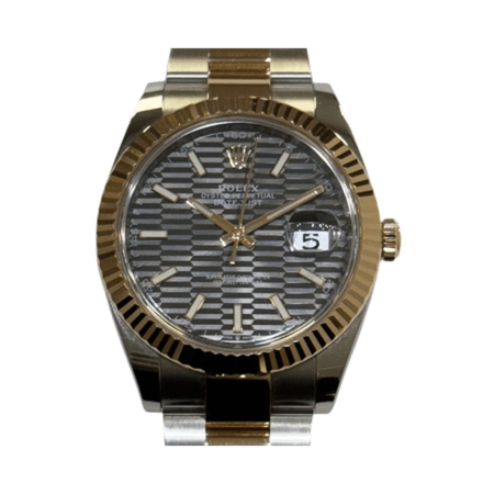 Rolex Datejust 41 Stainless Steel and Rose Gold with Slate Fluted Dial 126331