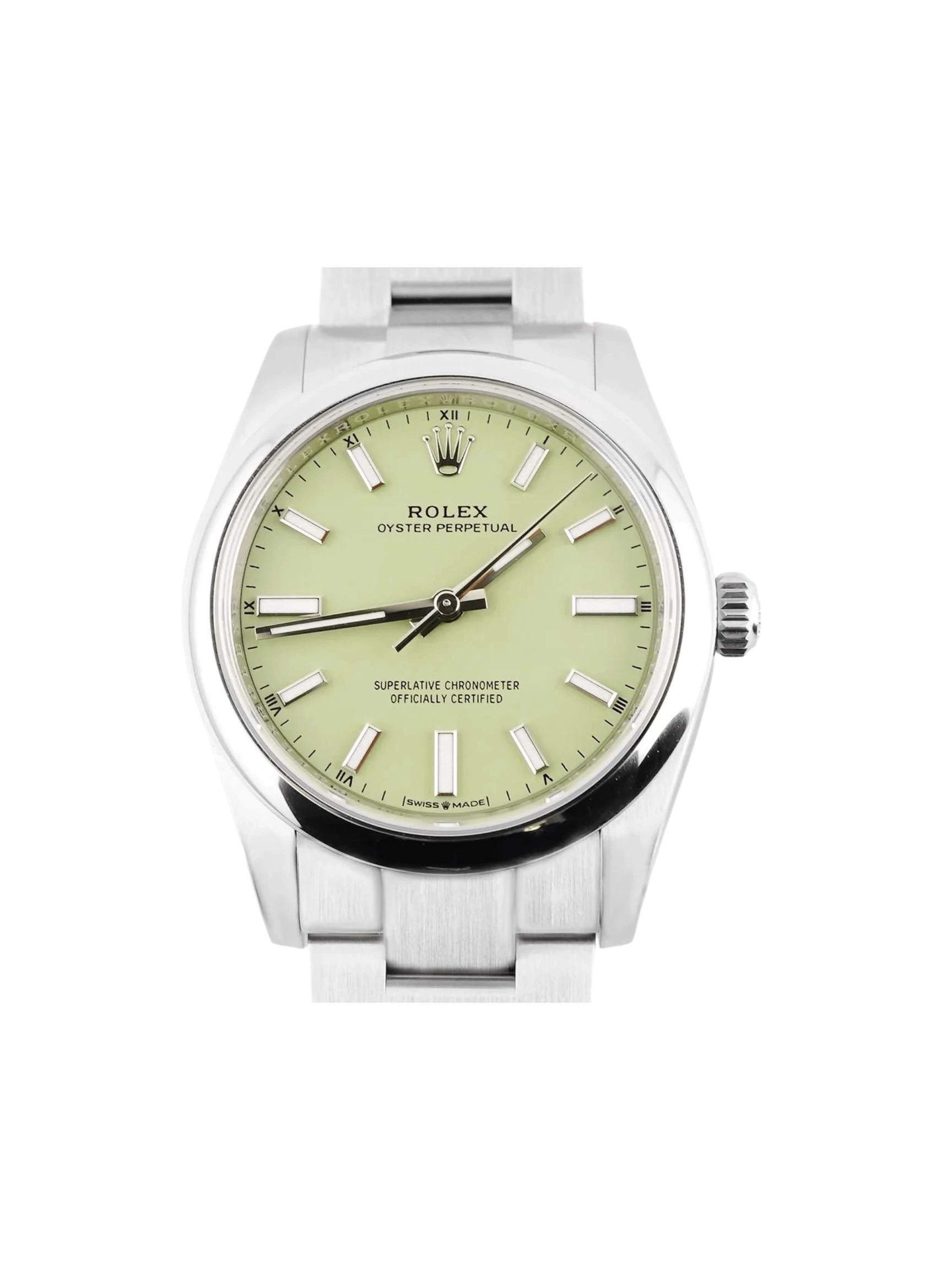 Rolex Oyster Perpetual Stainless Steel Pistachio Dial 124200