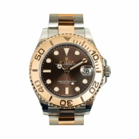 Rolex Yacht-Master 37 Rose Gold and Steel "Chocolate" Dial 268621