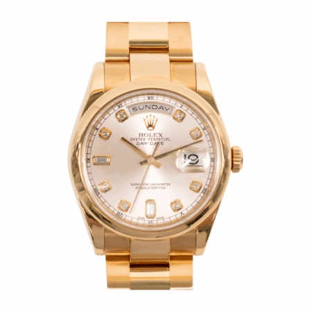 Rolex Day-Date 36 Rose Gold Pink Diamond Dial 118205