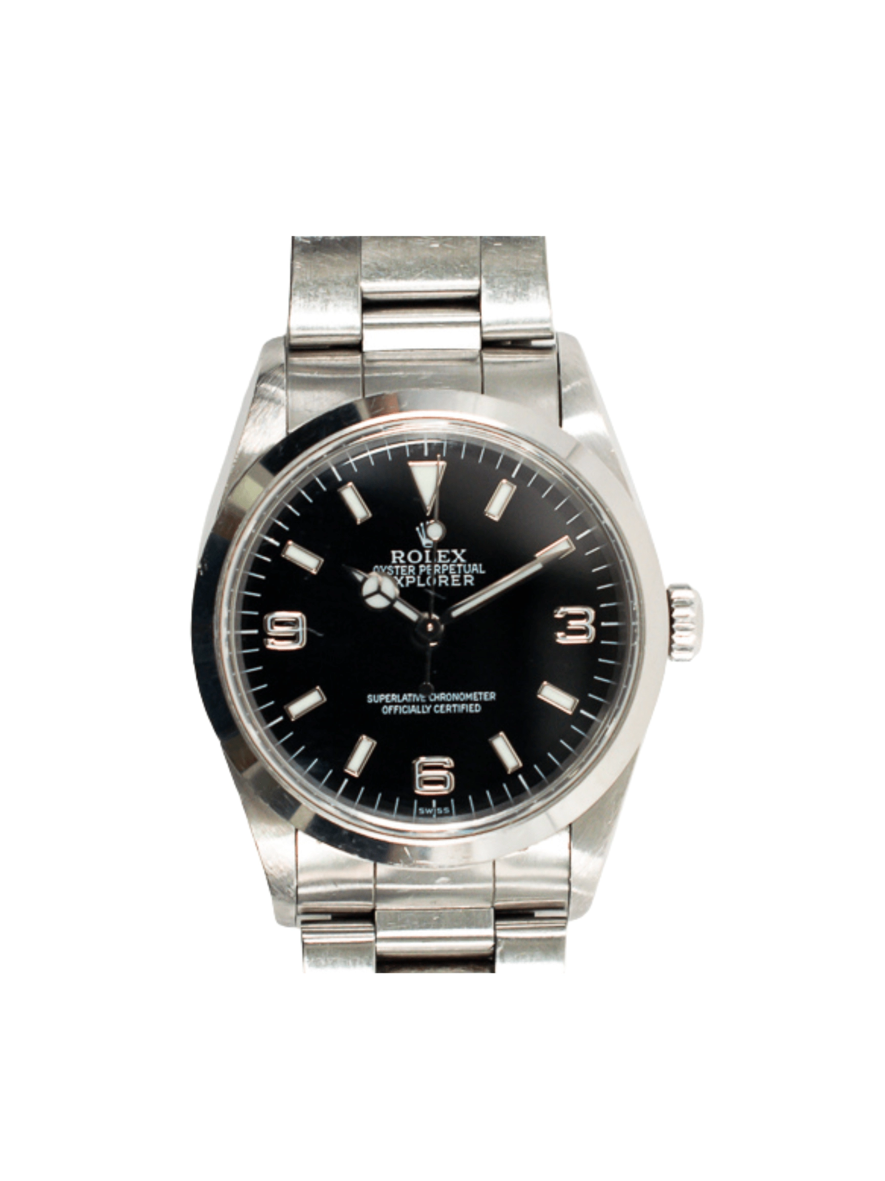 Rolex Explorer Stainless Steel Black Arabic Dial 14270
