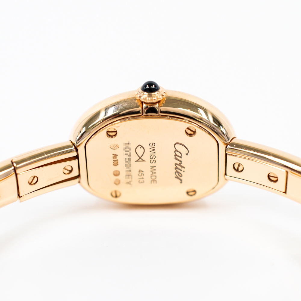 Cartier Baignoire Rose Gold Silver Roman Dial WGBA0019