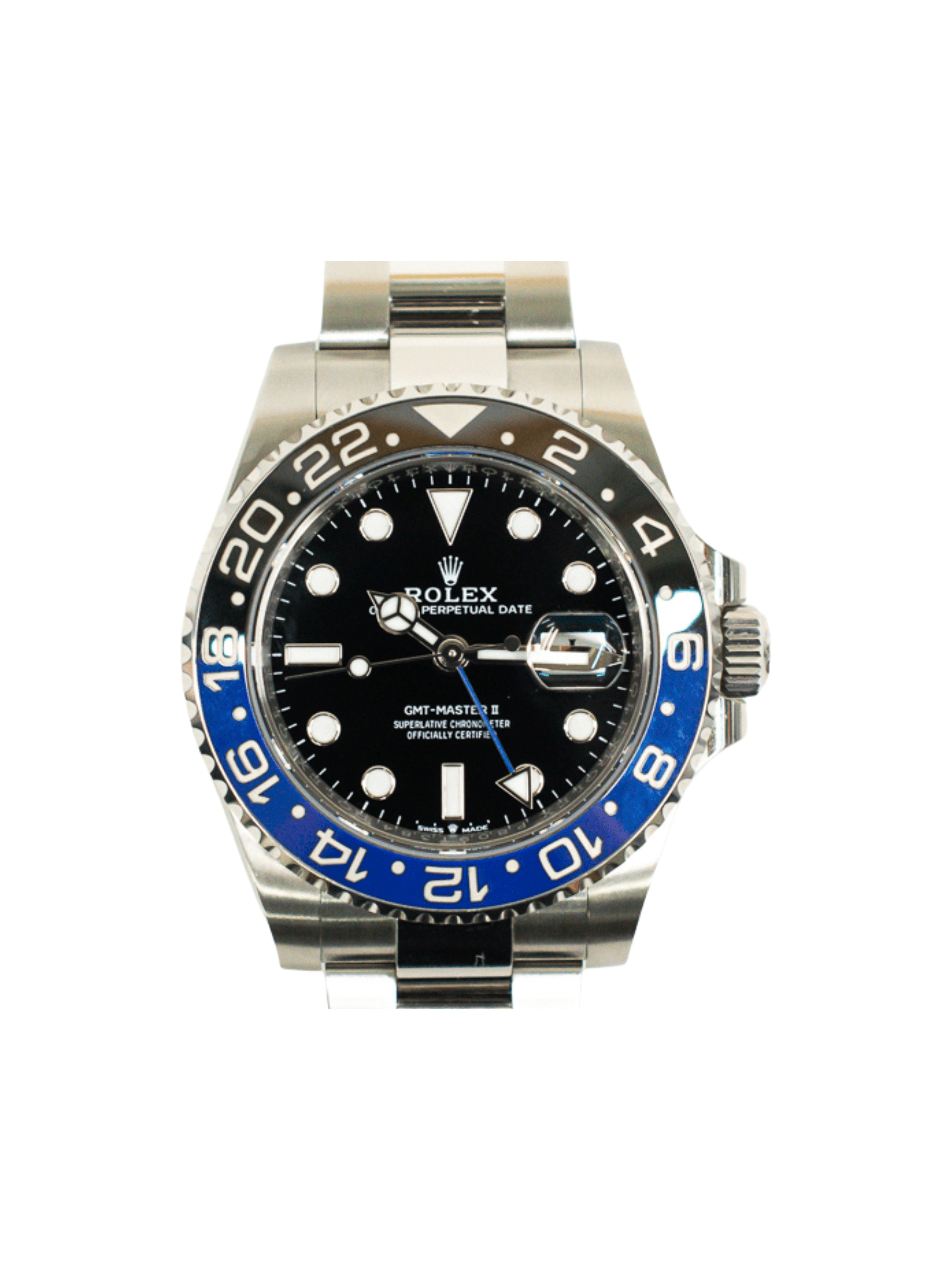 Rolex GMT-Master II Stainless Steel "Batman" Black Dial 126710BLNR