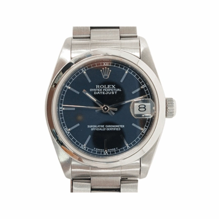 Rolex Datejust 31 Stainless Steel Black Stick Dial 68240