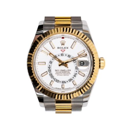 Rolex Sky-dweller Stainless Steel/Yellow Gold White Dial 336933