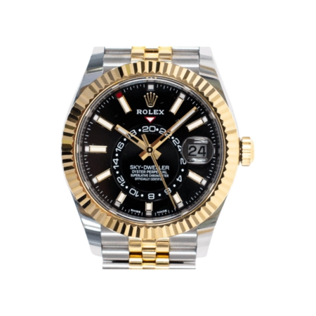 Rolex Sky-Dweller Stainless Steel/Yellow Gold Black Dial 326933