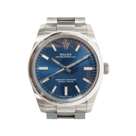 Rolex Oyster Perpetual 34 Stainless Steel Blue Dial 124200