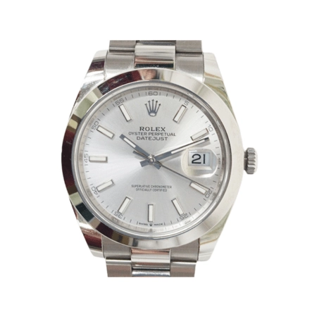 Rolex Datejust Stainless Steel Silver Stick Dial 126300