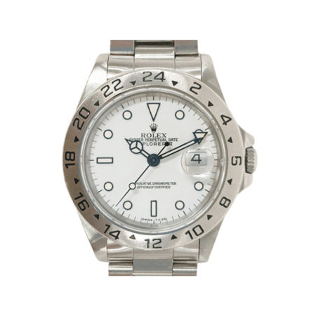 Rolex Explorer II Stainless Steel White Dial 16570