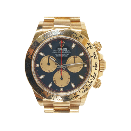 Rolex Daytona Yellow Gold Black Diamond Dial 116508