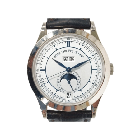 Patek Philippe Annual Calendar Moon Phases White Gold Silver Dial 5396G-001