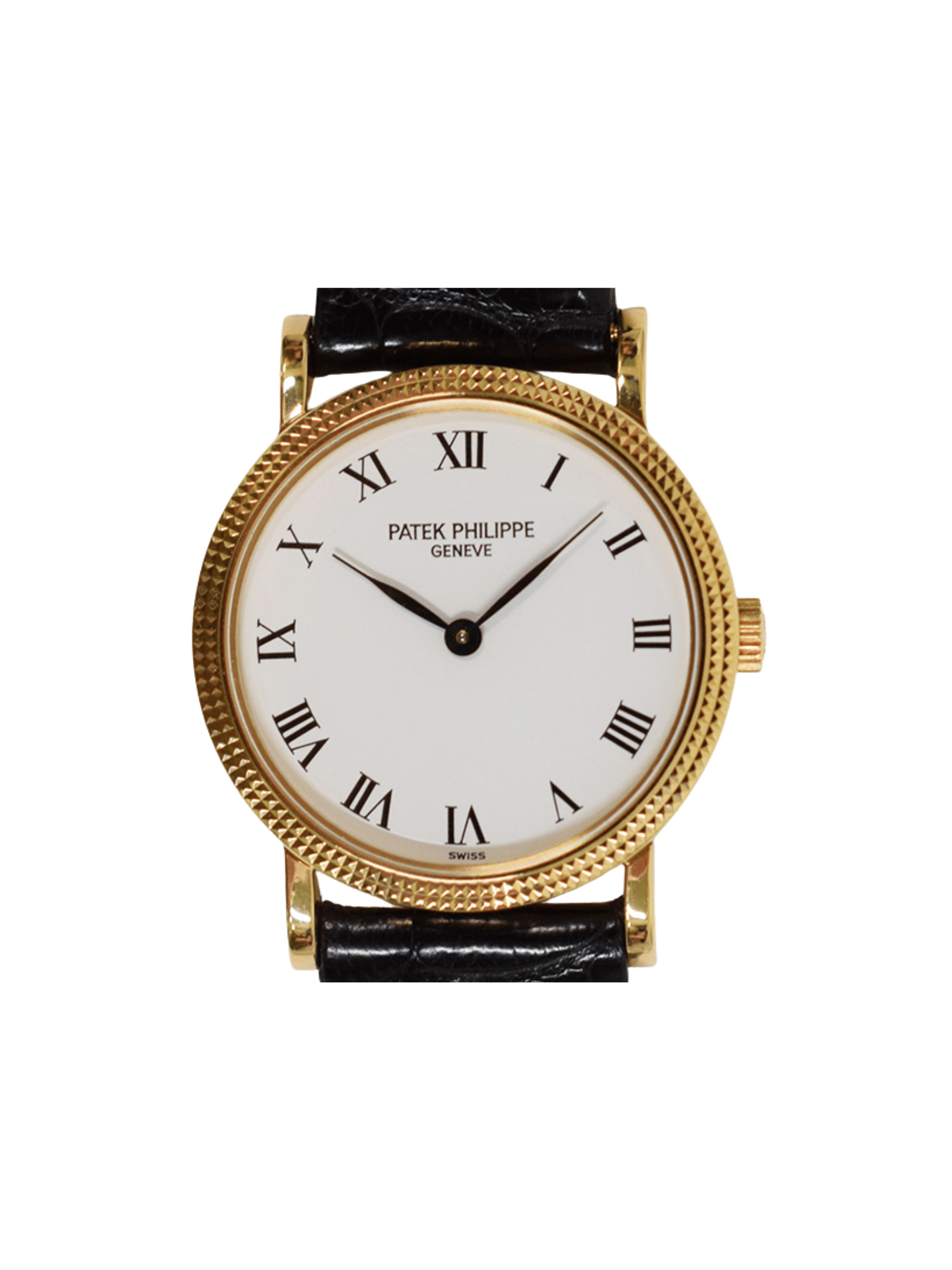 Patek Philippe Calatrava Yellow Gold White Roman Dial 4809