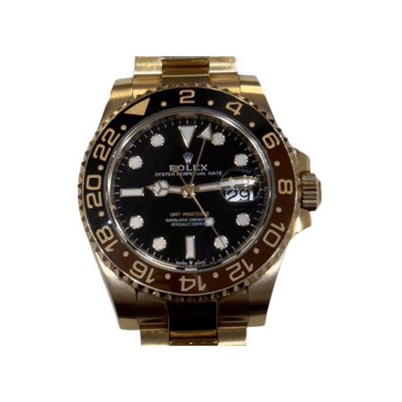 Rolex GMT-Master II Rose Gold "Root Beer" Black Dial 126715CHNR