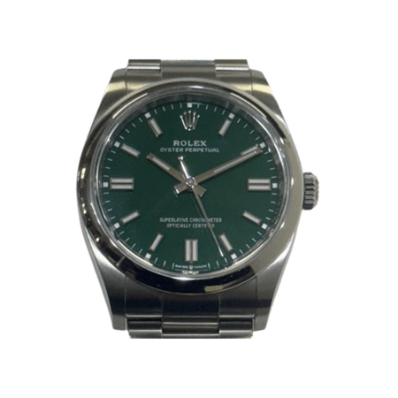 Rolex Oyster Perpetual Stainless Steel Green Dial 126000