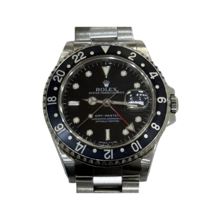 Rolex GMT-Master I Transitional Stainless Steel Black Dial 16700