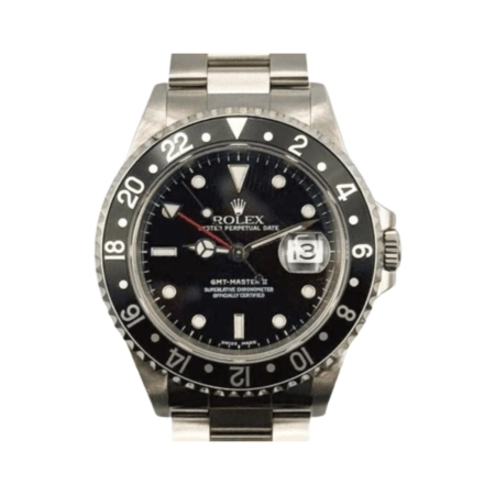 Rolex GMT-Master II Stainless Steel "Coke" Black Dial 16710