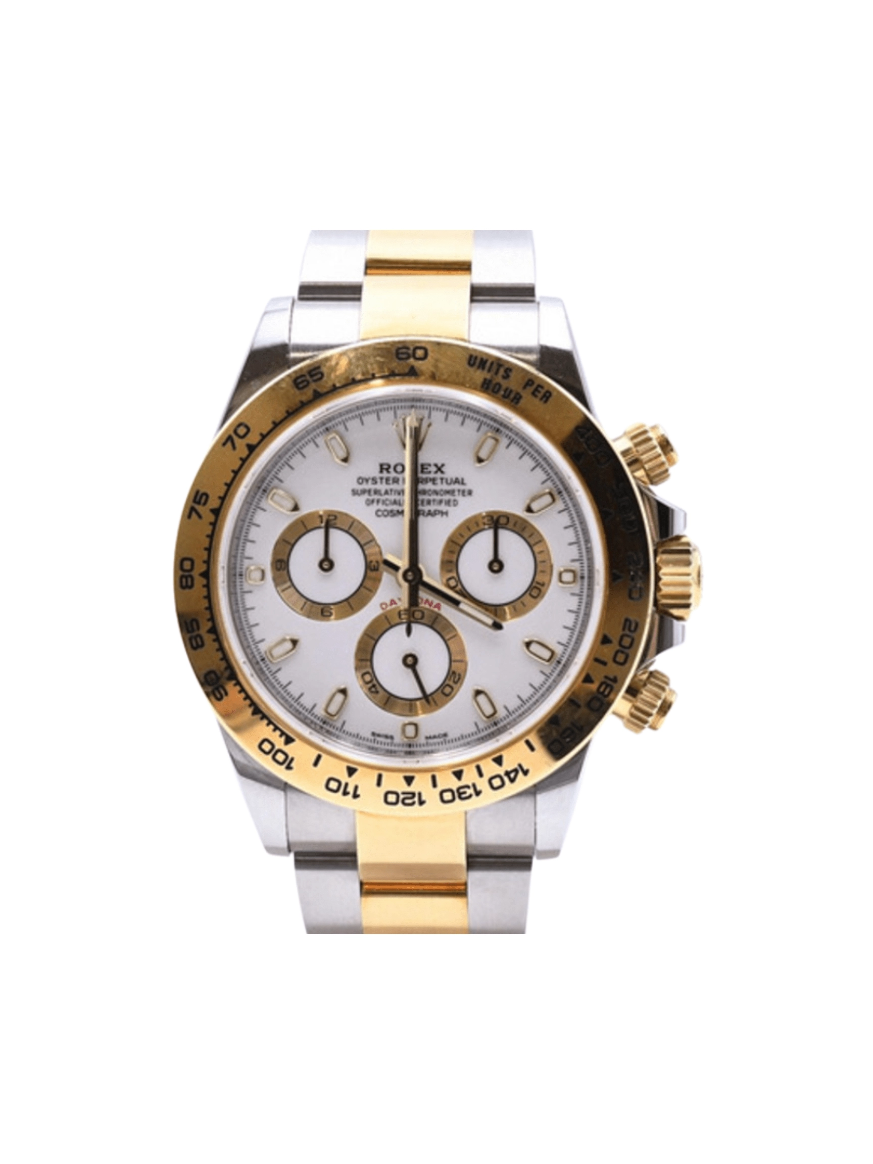 Rolex Daytona Stainless Steel and Yellow Gold White Dial 116503