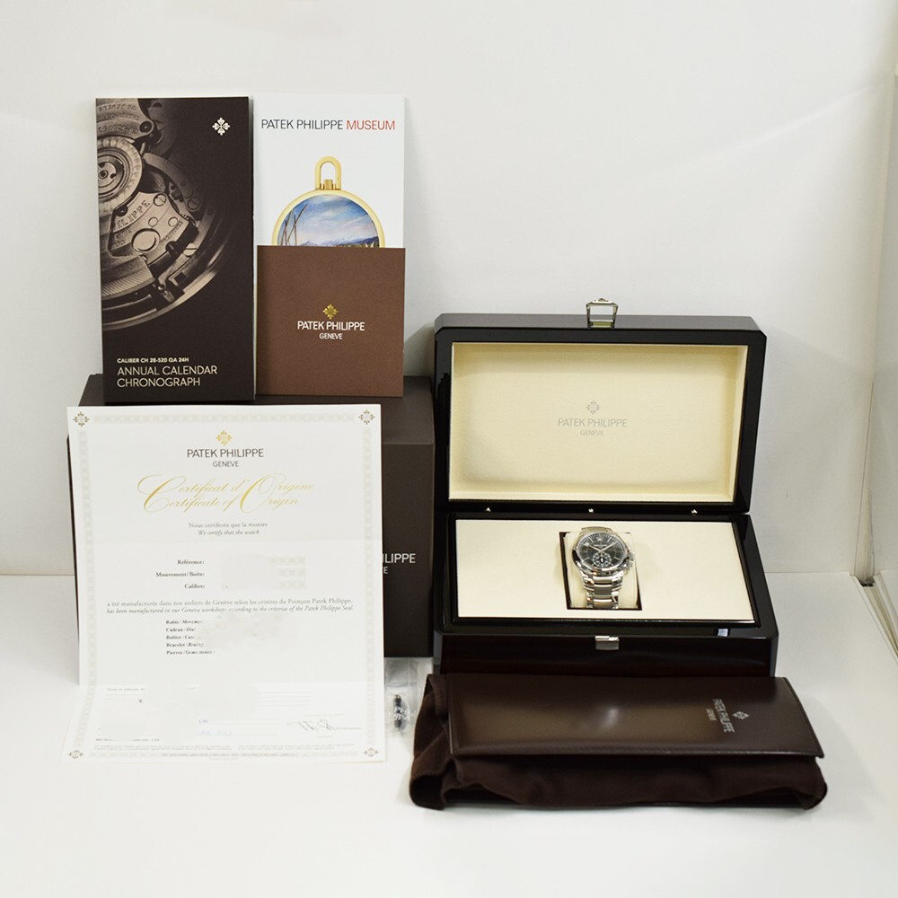 Patek Philippe Annual Calendar Complications Stainless Steel Olive Green Dial 5905/1A-001