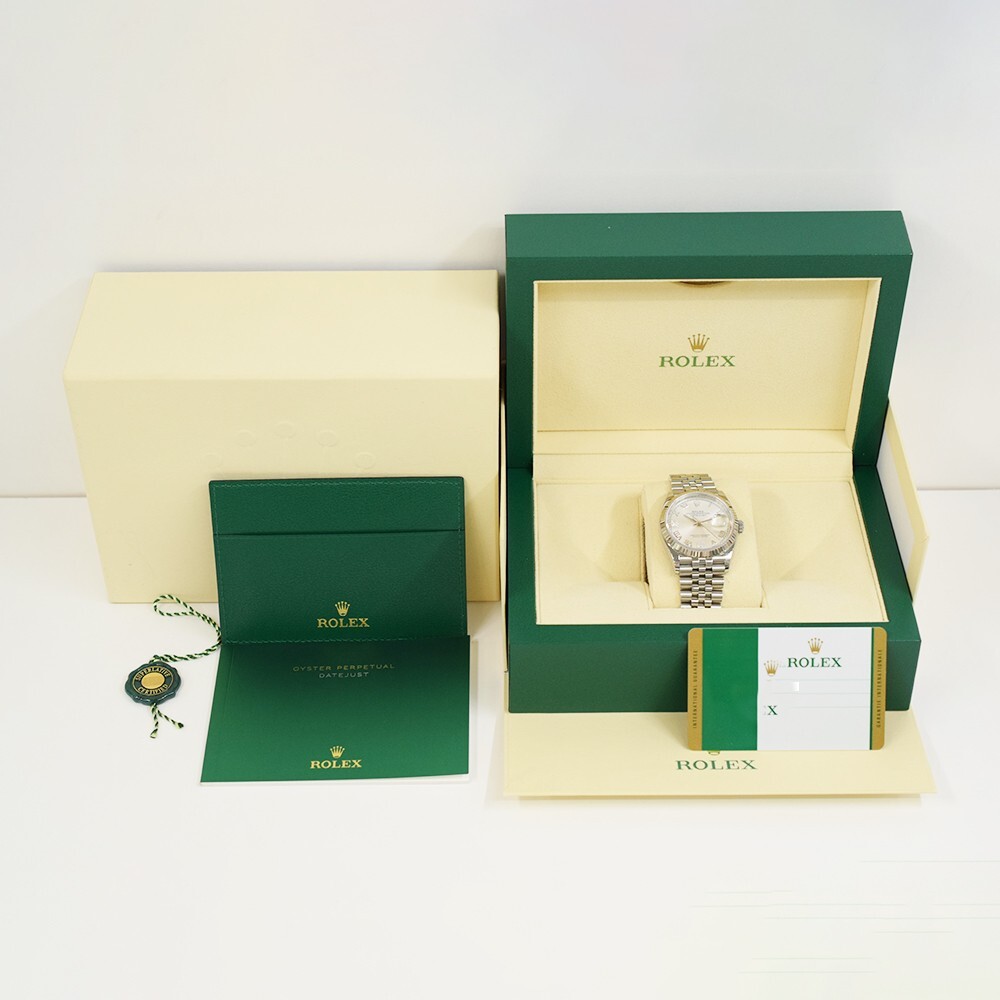 Rolex Datejust 36 Stainless Steel and White Gold Silver Dial 126234