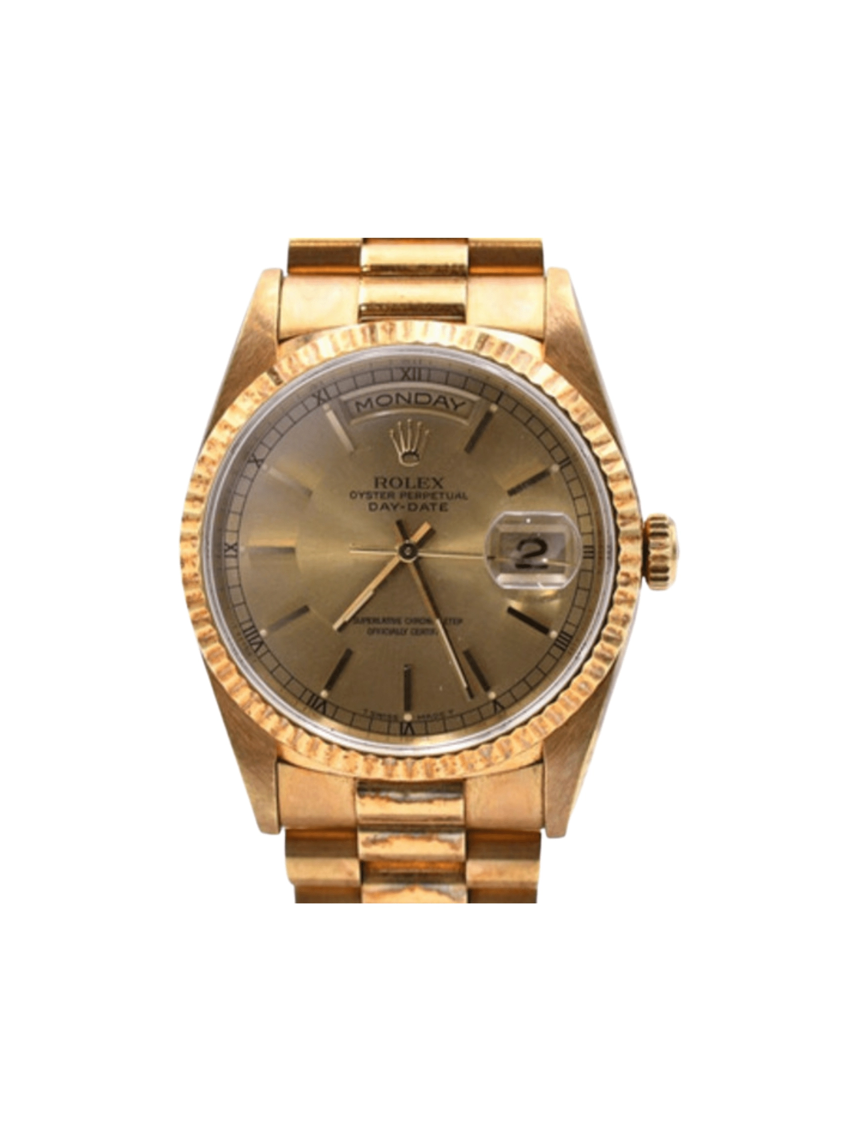 Rolex Day-Date 36 Yellow Gold Champagne Dial 18238