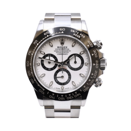 Rolex Daytona Stainless Steel Ceramic Bezel White Dial 116500LN