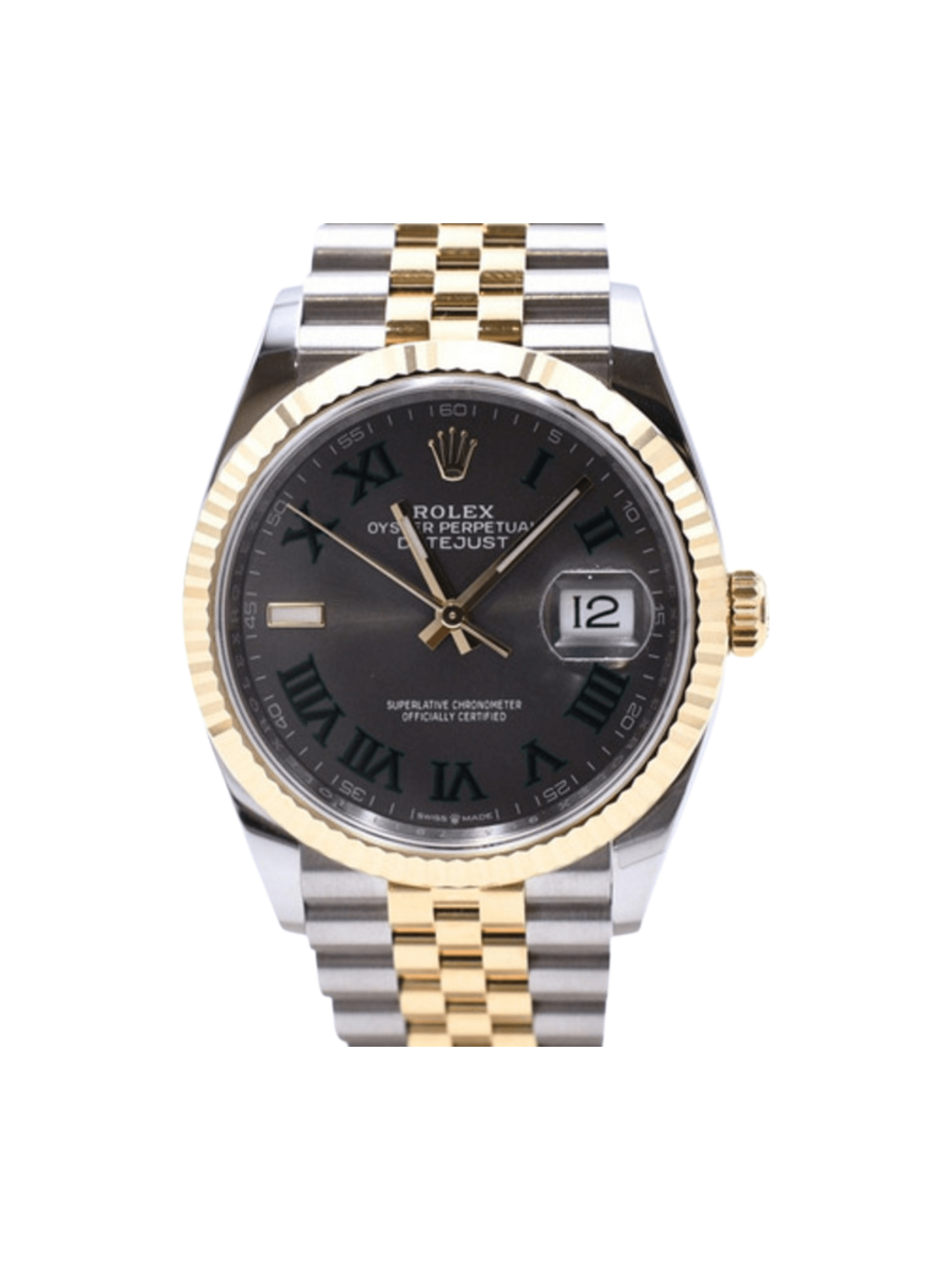 Rolex Datejust 36 Stainless Steel/ Yellow Gold with Wimbledon Dial 126233