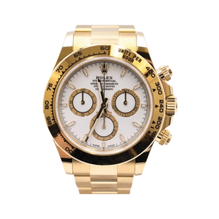 Rolex Cosmograph Daytona Yellow Gold and White Dial 126508