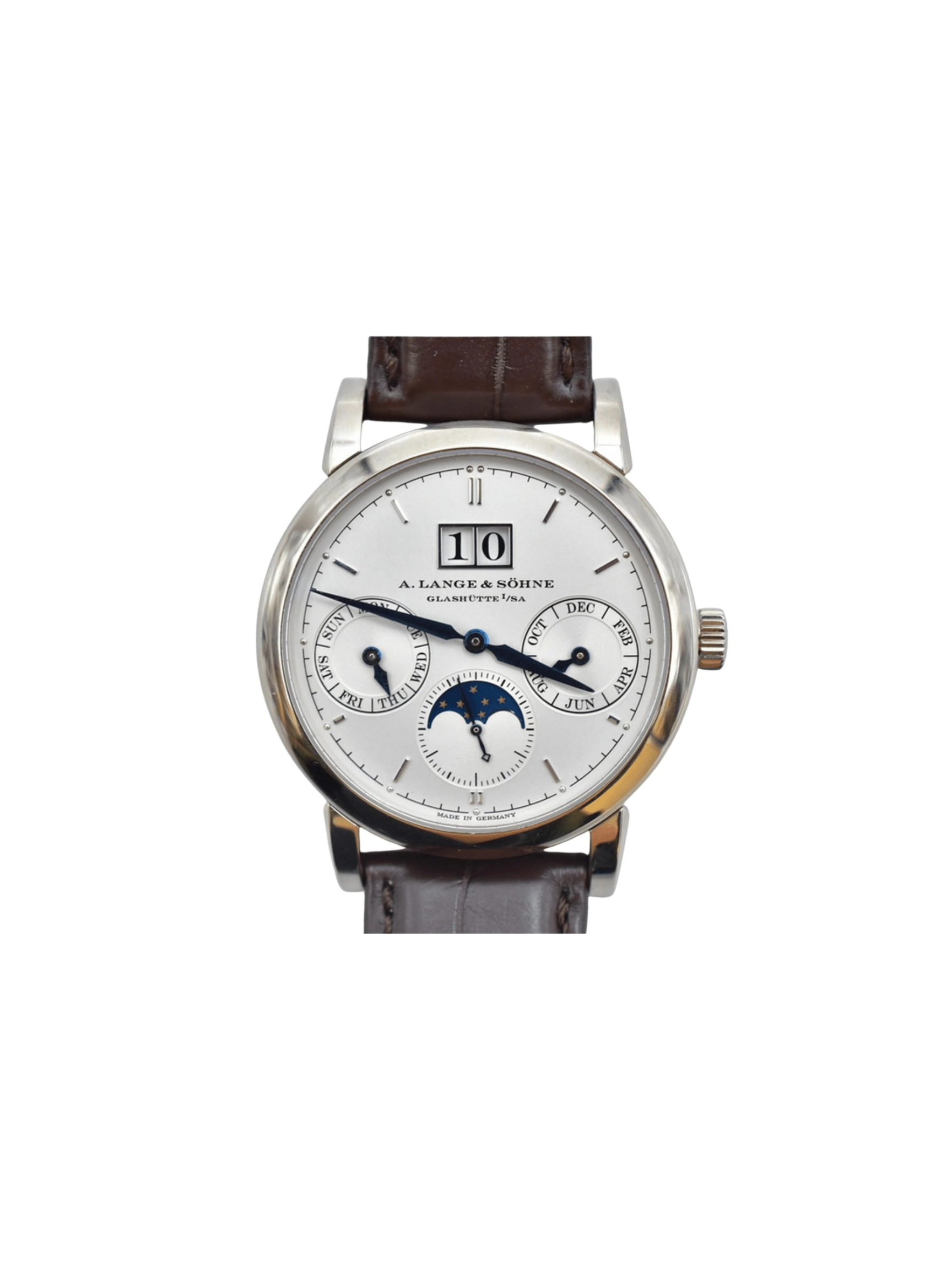 A. Lange & Söhne Saxonia Annual Calendar White Gold White Dial 330.026