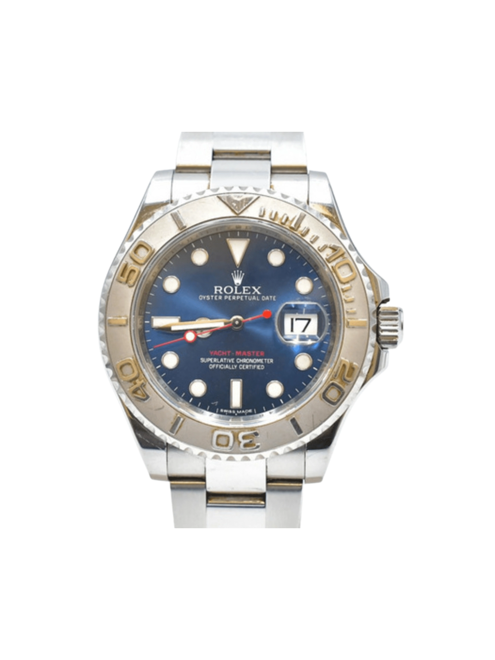 Rolex Yacht-Master 40 Stainless Steel and Platinum with Blue Dial 116622