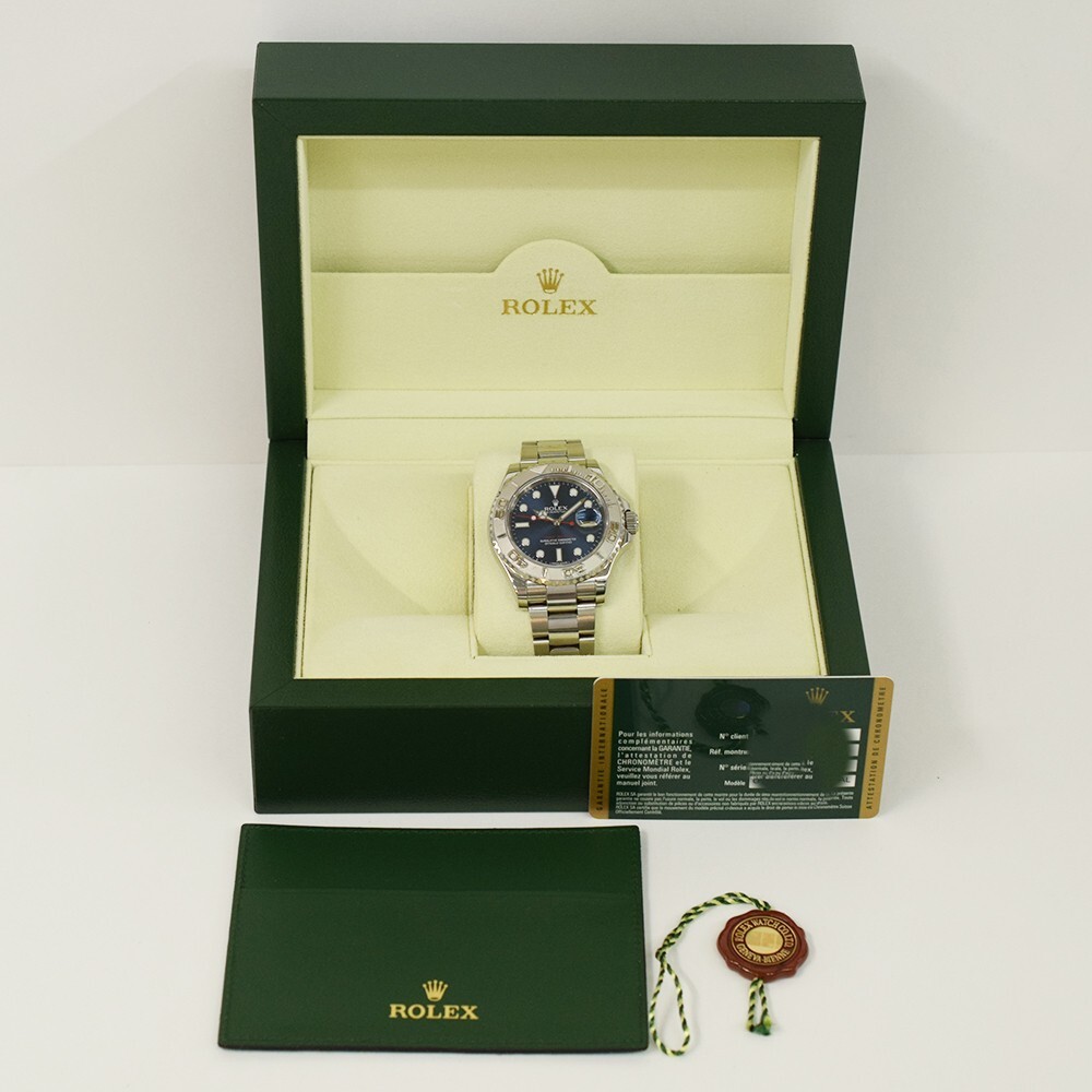 Rolex Yacht-Master 40 Stainless Steel and Platinum with Blue Dial 116622