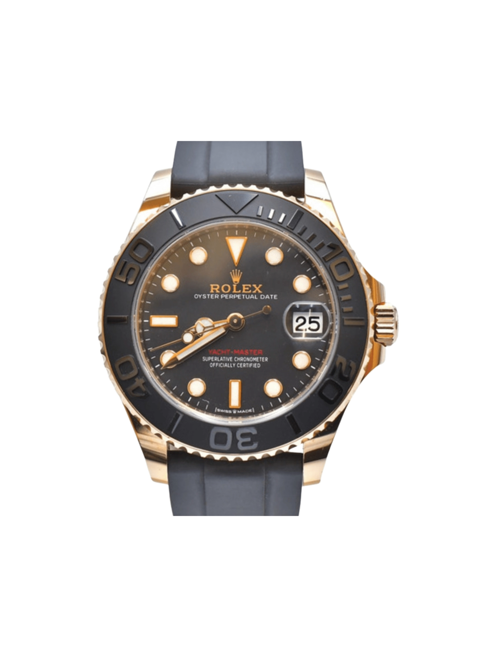 Rolex Yacht-Master 37 Rose Gold and Black Dial 268655