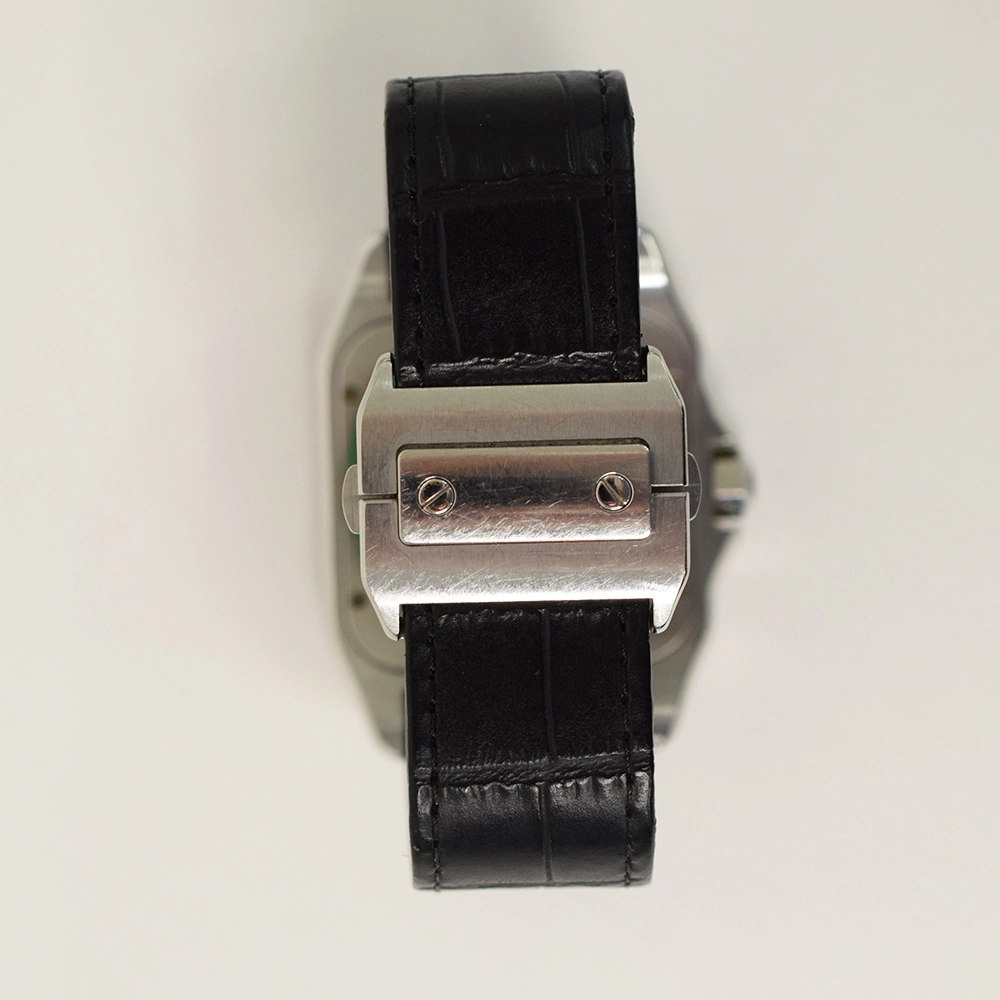 Cartier Santos 100 Large Stainless Steel White Roman Dial W20073X8