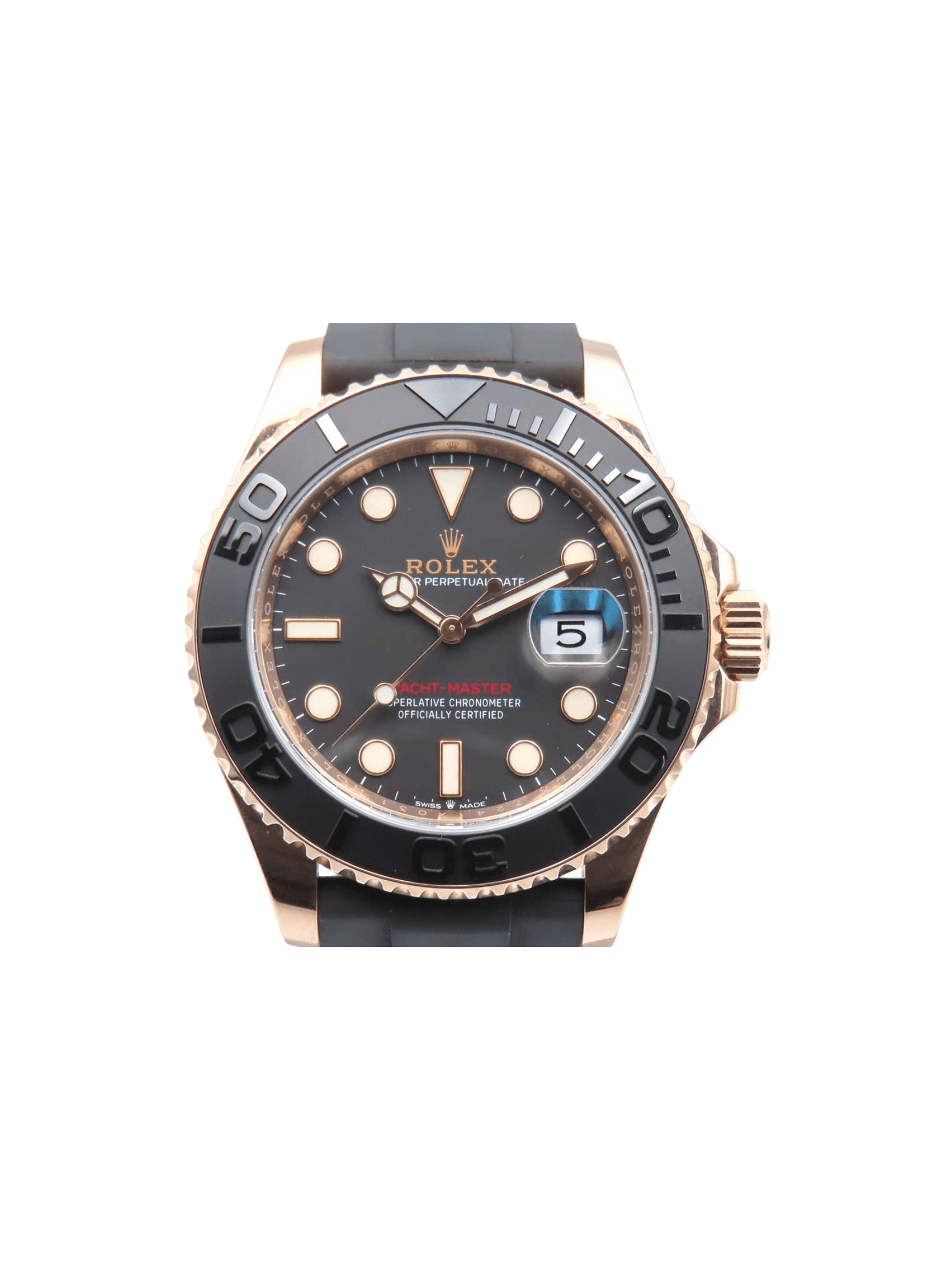 Rolex Yacht-Master 40mm Rose Gold Black Dial 126655