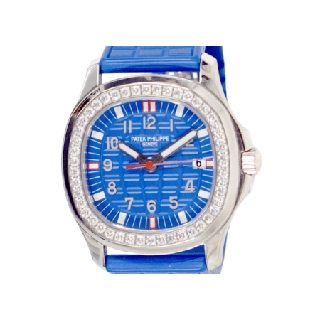 Patek Philippe Aquanaut Luce Stainless Steel Diamond-set Bezel Blue Dial 5067A-014