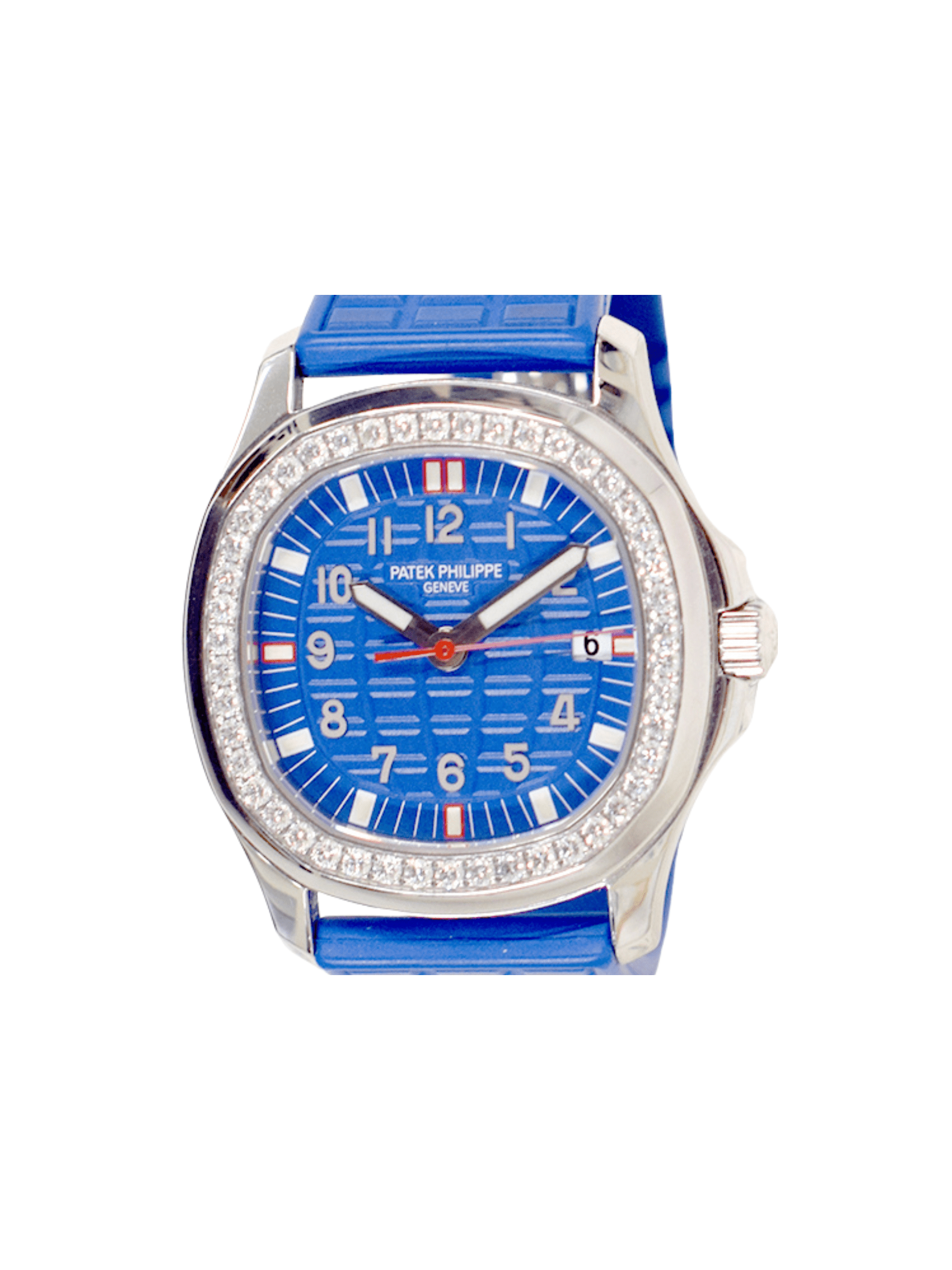 Patek Philippe Aquanaut Luce Stainless Steel Diamond-set Bezel Blue Dial 5067A-014