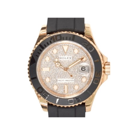 Rolex Yacht-Master 40 Rose Gold Pave Diamond Dial 116655