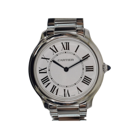 Cartier Ronde Must de Cartier Stainless Steel Silver Roman Dial WSRN0034