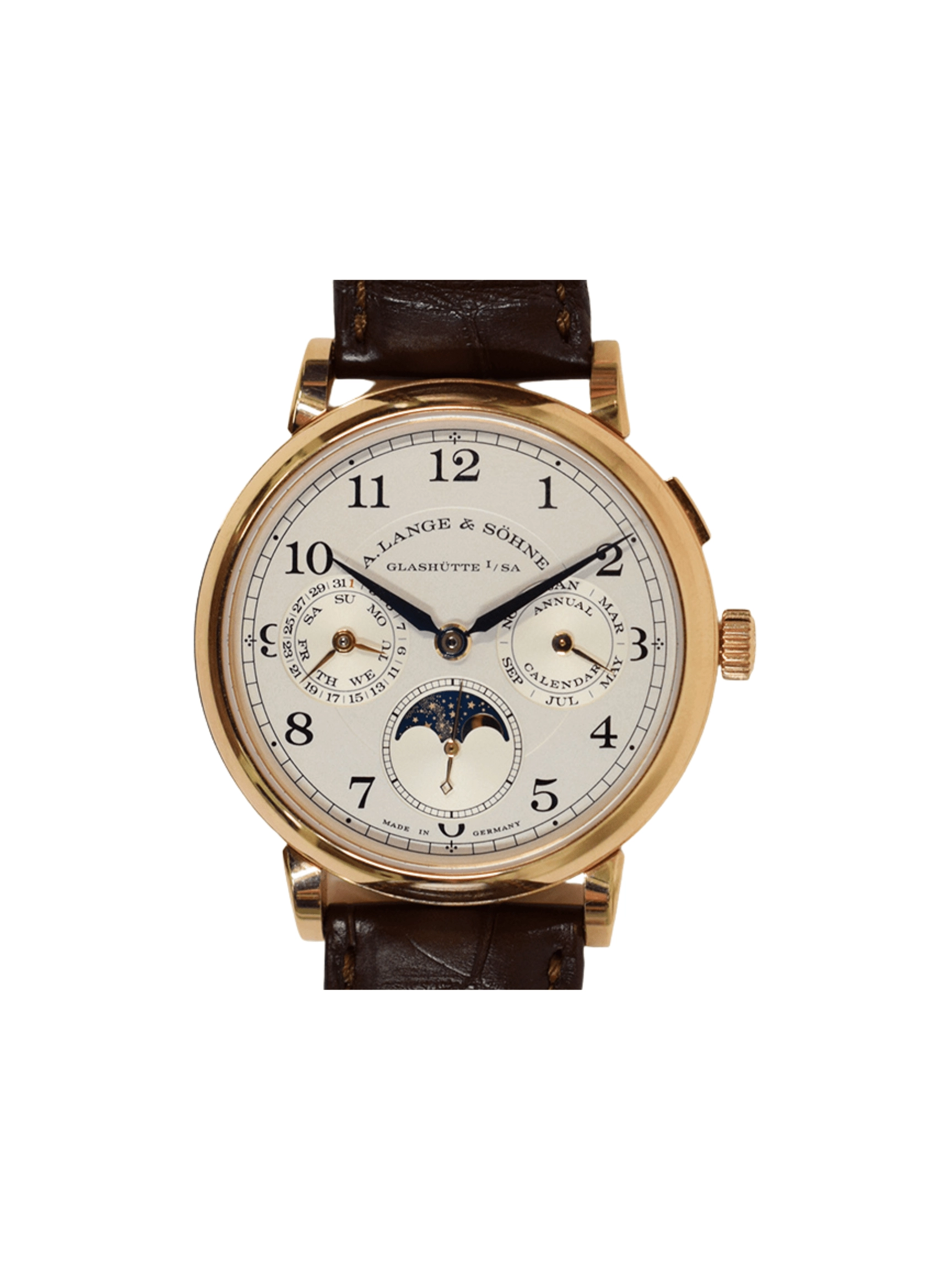 A. Lange & Söhne 1815 Annual Calendar Rose Gold White Dial 238.032E