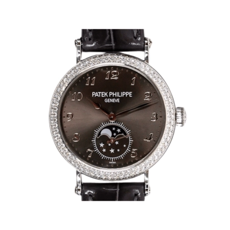 Patek Philippe Complications Moon Phases White Gold Grey Arabic Dial 7121/200G-010